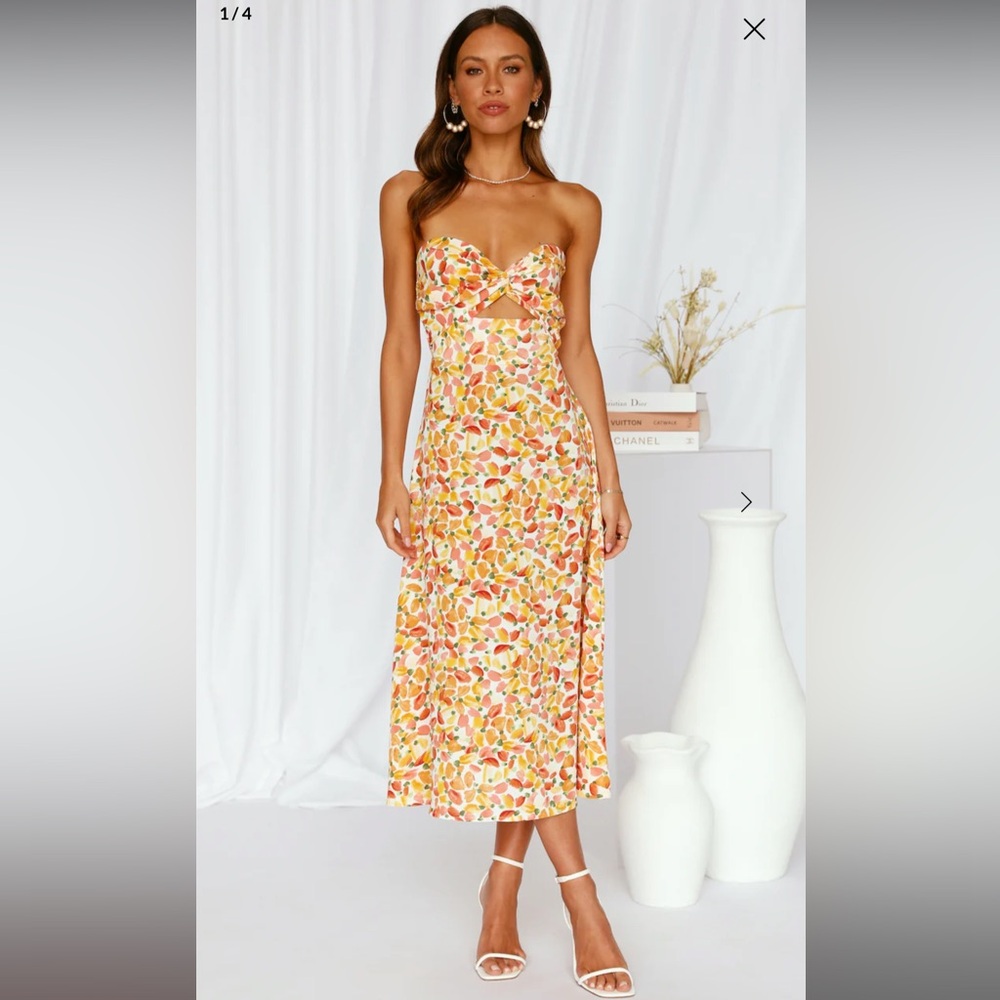 Hello Molly High Note Midi Dress Floral
